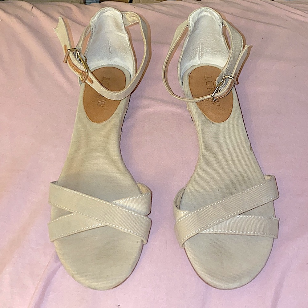 J. Crew espadrille ankle strap sandals